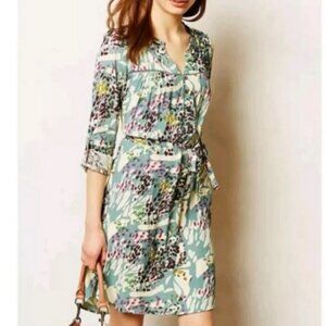 DOLAN Wanderlust blue floral tunic dress, XS.